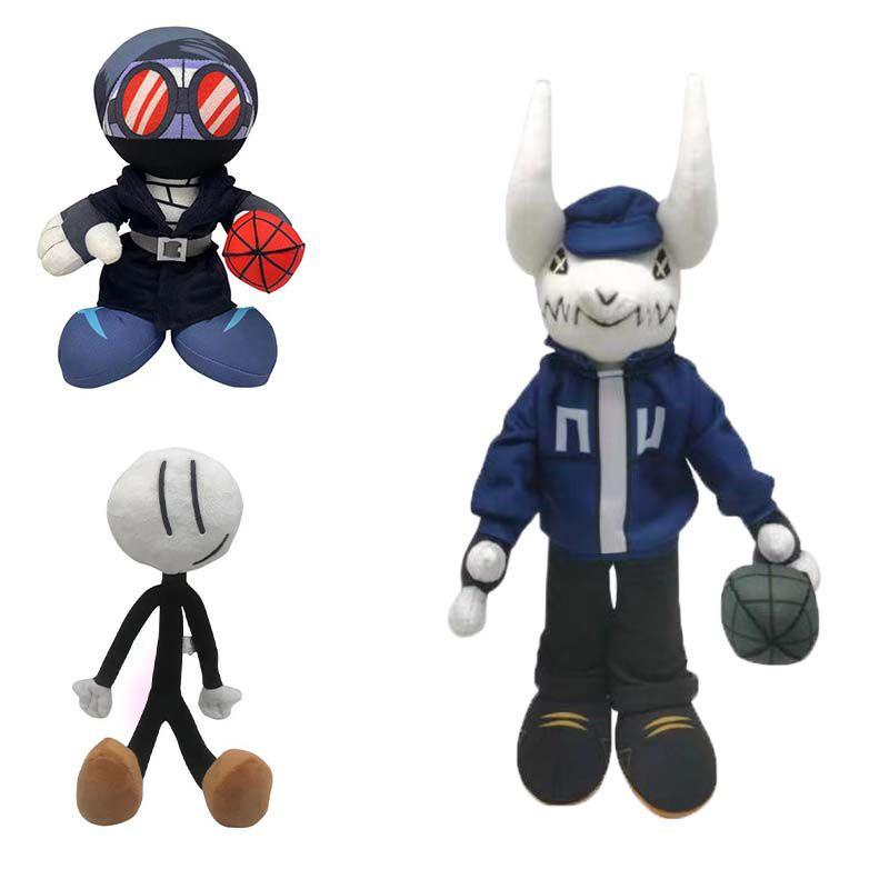Soft Friday Night Funkin Plush Toy Fnf Skid Pump Stuffed Dolls For Kids**