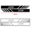 Car Rearview Mirror Waterproof Reflective PVC DIY Decortion Stickers For Peugeot 3008 5008 208 407 406 4008 206 308 307 301 207