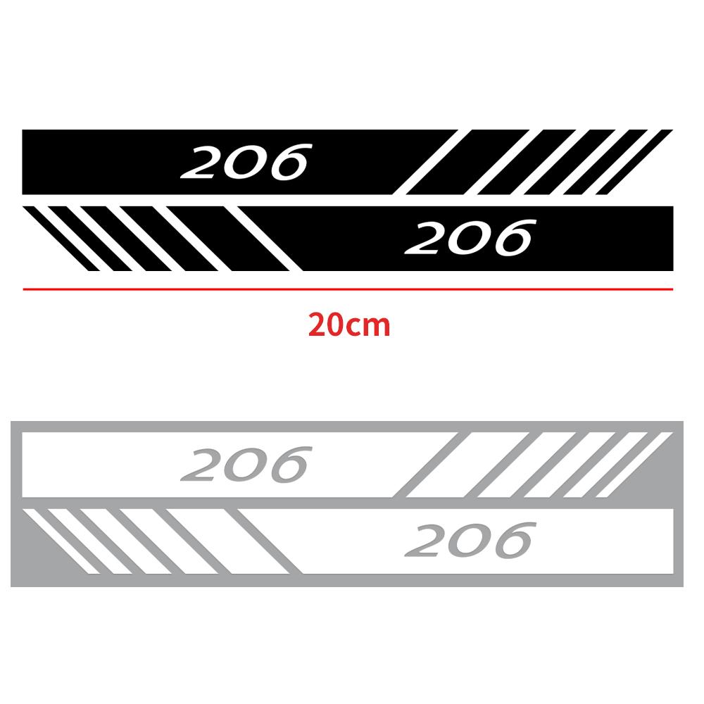 Car Rearview Mirror Waterproof Reflective PVC DIY Decortion Stickers For Peugeot 3008 5008 208 407 406 4008 206 308 307 301 207