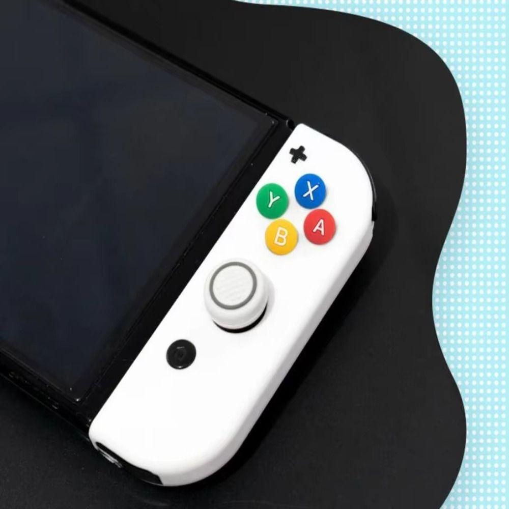 Soft D-pad Cross Button Colourful Thumb Stick Grip Cover Protector for Switch Oled NS Joy-con