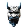 Samurai Uncle Oni Latex Mask Halloween Cosplay Props Horror Theme Decoration Toys for Adult