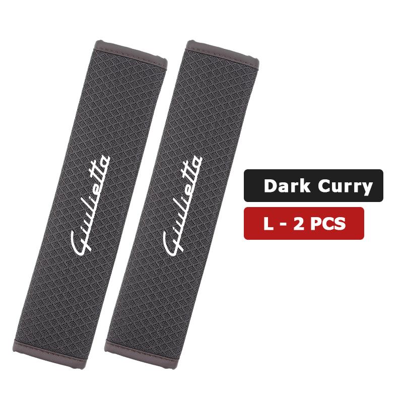 For Alfa Romeo 1/2PCS Car Seat Belt Cover Adjustable Ice Silk Safety Protection Shoulder Pad 159 Giulietta 156 147 Giulia Mito