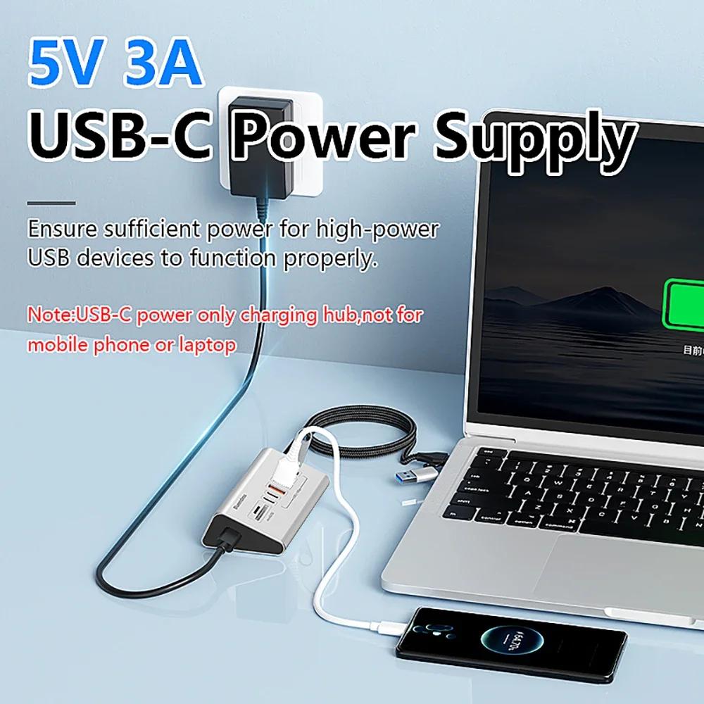 KEBIDUMEI 9-в-2 USB 3.2 Хабы 10 Гбит/с USB Док-станция USB C Хаб Разветвитель Type C со Считывателем Карт Алюминиевый Сплав Для ПК Ноутбука