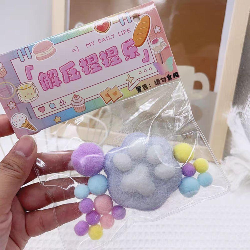 Красочные игрушки-лапки для кошек TPR Мультяшные игрушки-лапки для кошек Мягкие игрушки-лапки для кошек Студент