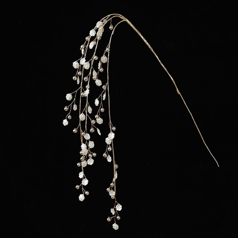 Реалистичные искусственные рождественские ветки 35-40 см Цепочка из искусственного жемчуга Украшение для комнаты