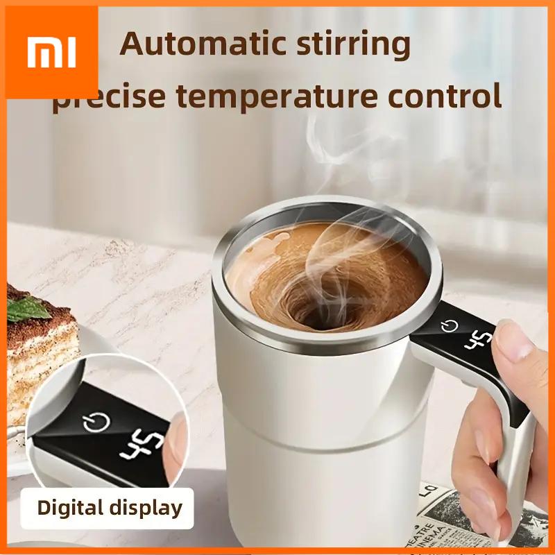 Xiaomi 380 мл Электрическая кофейная кружка с самоперемешиванием IP67 Водонепроницаемая кружка для перемешивания кофе USB-зарядка Цифровой дисплей Автоматическая магнитная чашка
