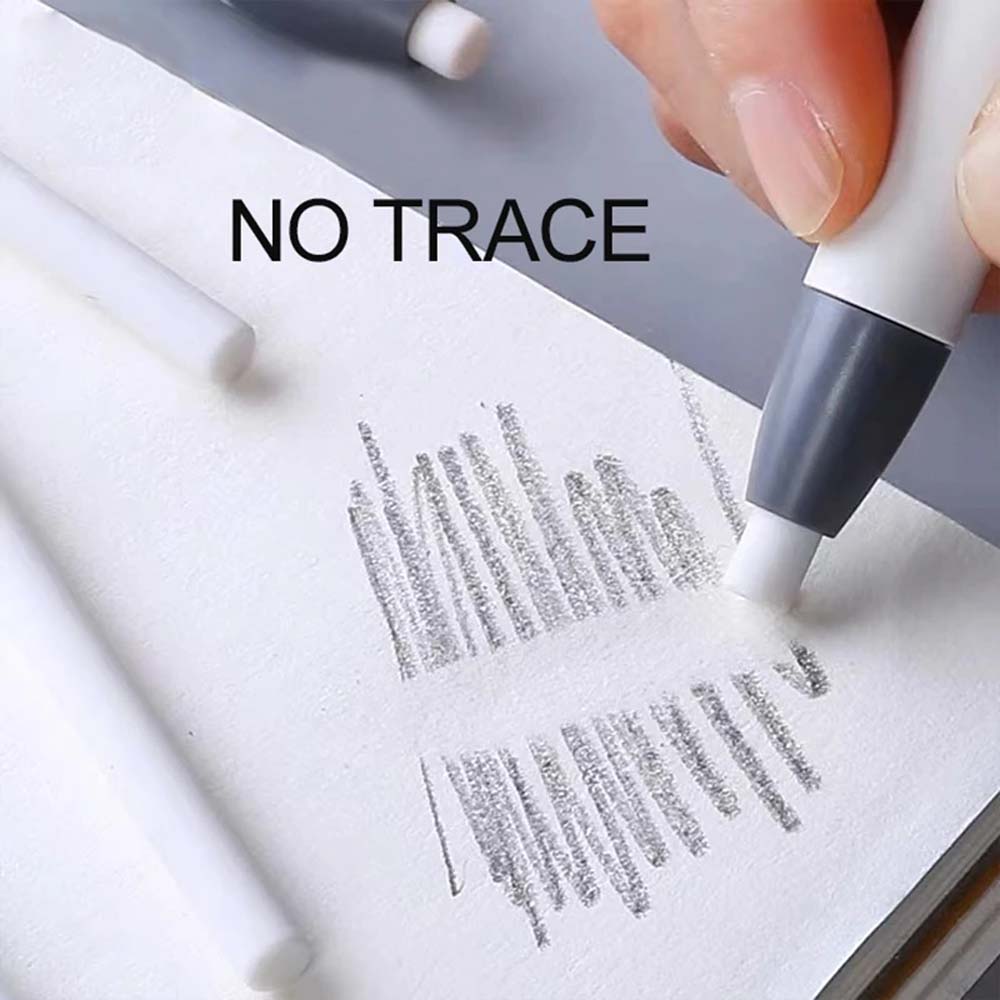 2 шт. сменный стержень для ластика Push-pull, чистый, легко заменяется, небольшая и портативная упаковка, подходит для рисования, обучения