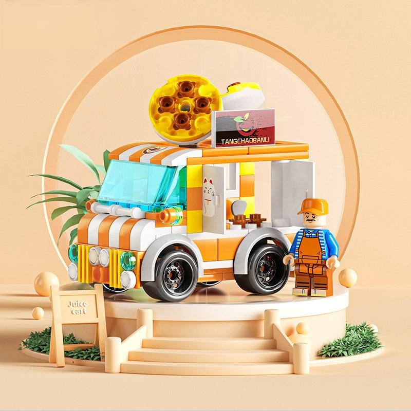 Compatible With Lego Building Block Mini City Building Street View Children'S Educational Enlightenment Assembled Toys Institutional Gifts
