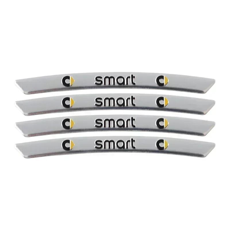 CQZ1 4pcs AMG Emblem Car Wheel Sticker Rims Cover Decal Accessories For Mercedes Benz Brabus Smart Maybach W204 GLC CLA W205 W203