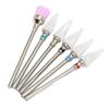6pcs Nail Drill Bits Set Professional Salon Novice Ceramic Rhinestone Gel Polish Cuticle Remover Bits