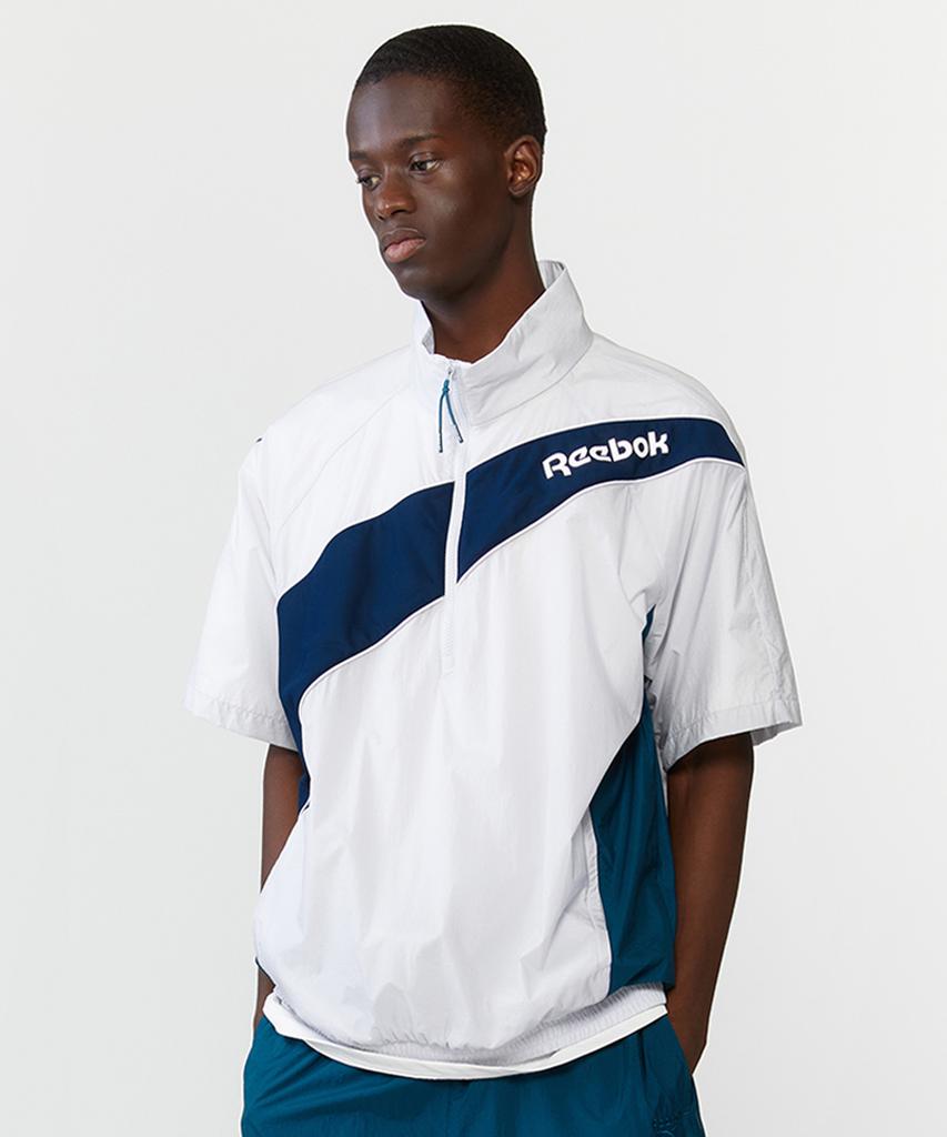 Reebok Анорак с панелями Vector с коротким рукавом - Серый