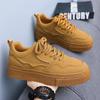 Мужские туфли пшеничного цвета 2025 года, новые летние универсальные спортивные и развлекательные туфли для сноуборда, молодежная платформа, немецкие тренировочные ретро-туфли