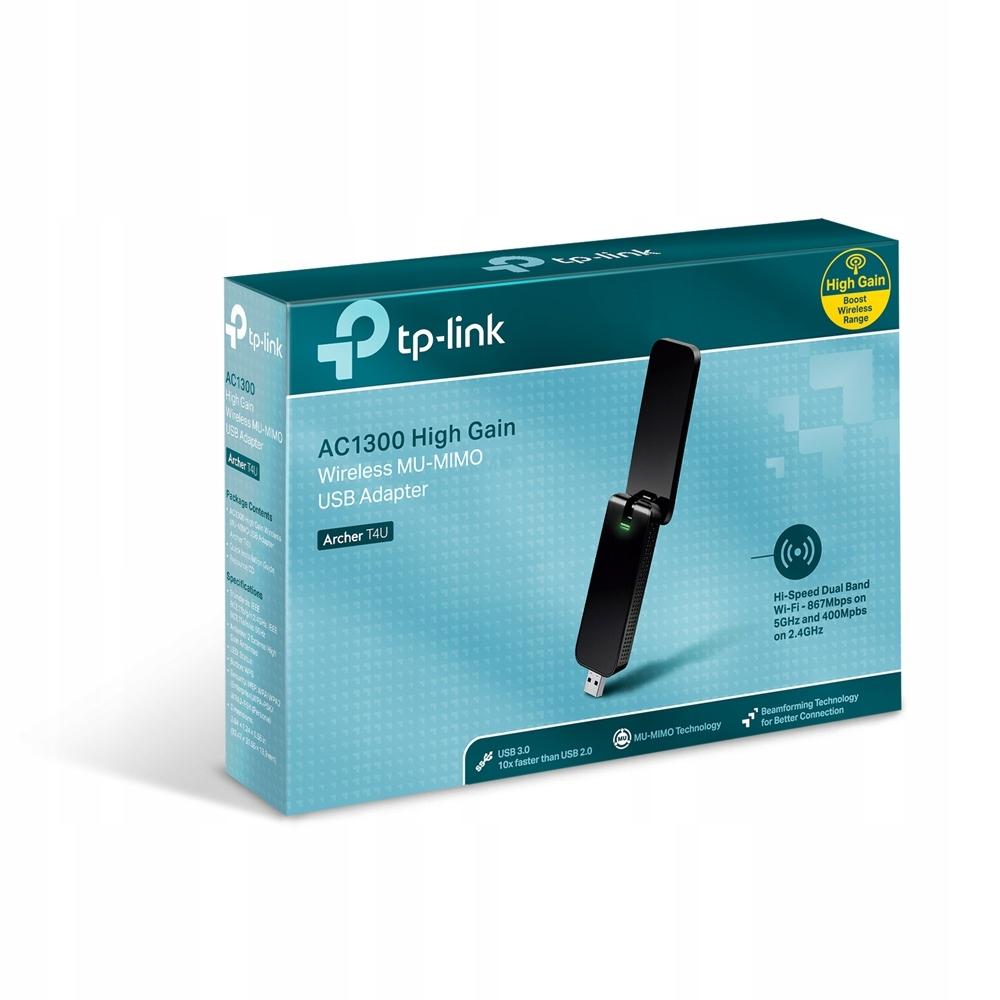 Сетевой адаптер Wi-Fi AC1300 USB TP-Link Archer T4U V3.20