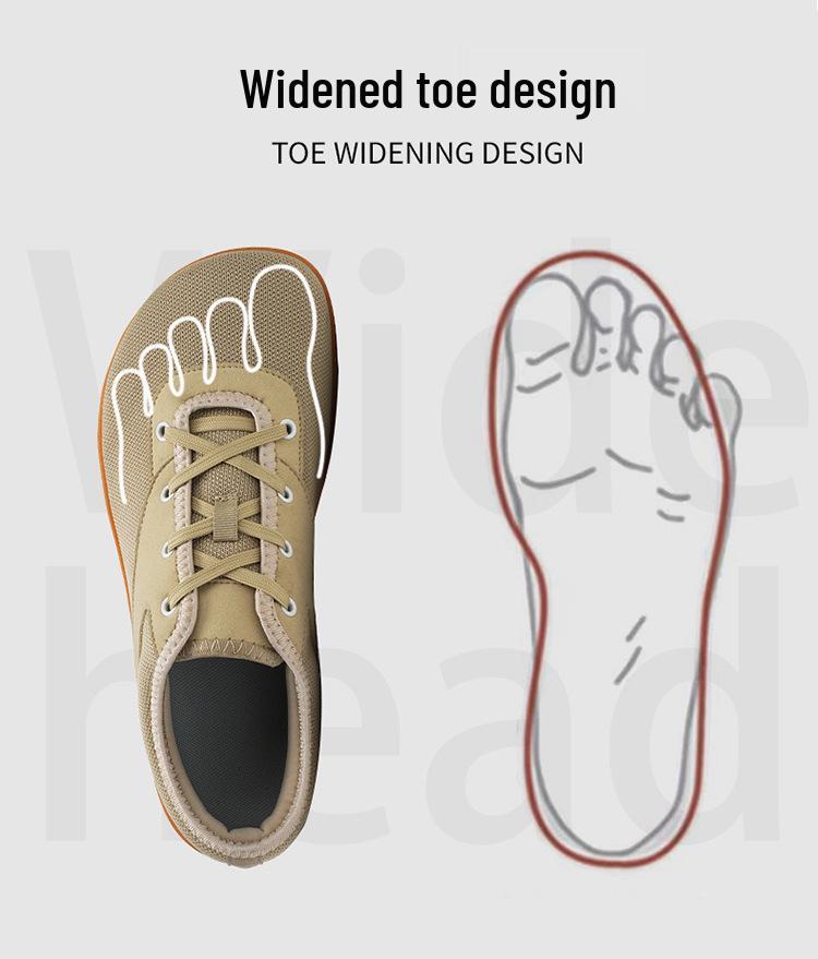 Широкие barefoot повседневные туфли - Нескользящие, дышащие, с мягкой подошвой, спортивная обувь для походов, фитнеса, езды на велосипеде и бега