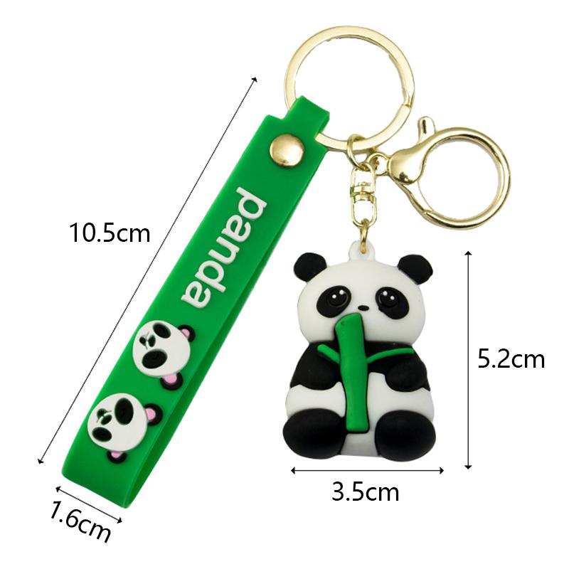 Милый мультяшный брелок панда силиконовый кукла-животное брелок сумка подвески