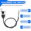 Nox Sensor 5WK96689A 8K0907807K Nitrogen Oxides Detection For A4 A5 A6 VW Touareg 2010-2018