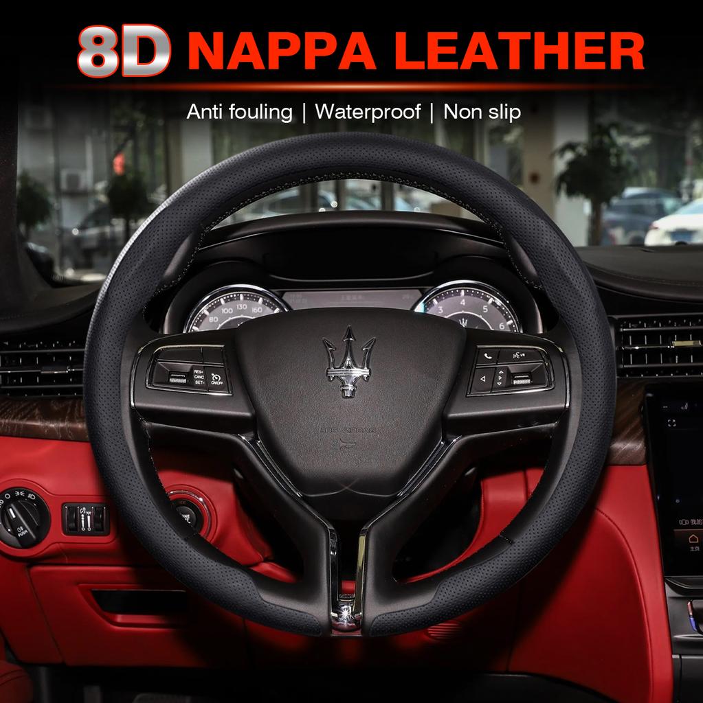 Applicable to Maserati steering wheel covers for Ghibli, Levante, Quattroporte, MC20, GranSport Spyder, and GranTurismo.