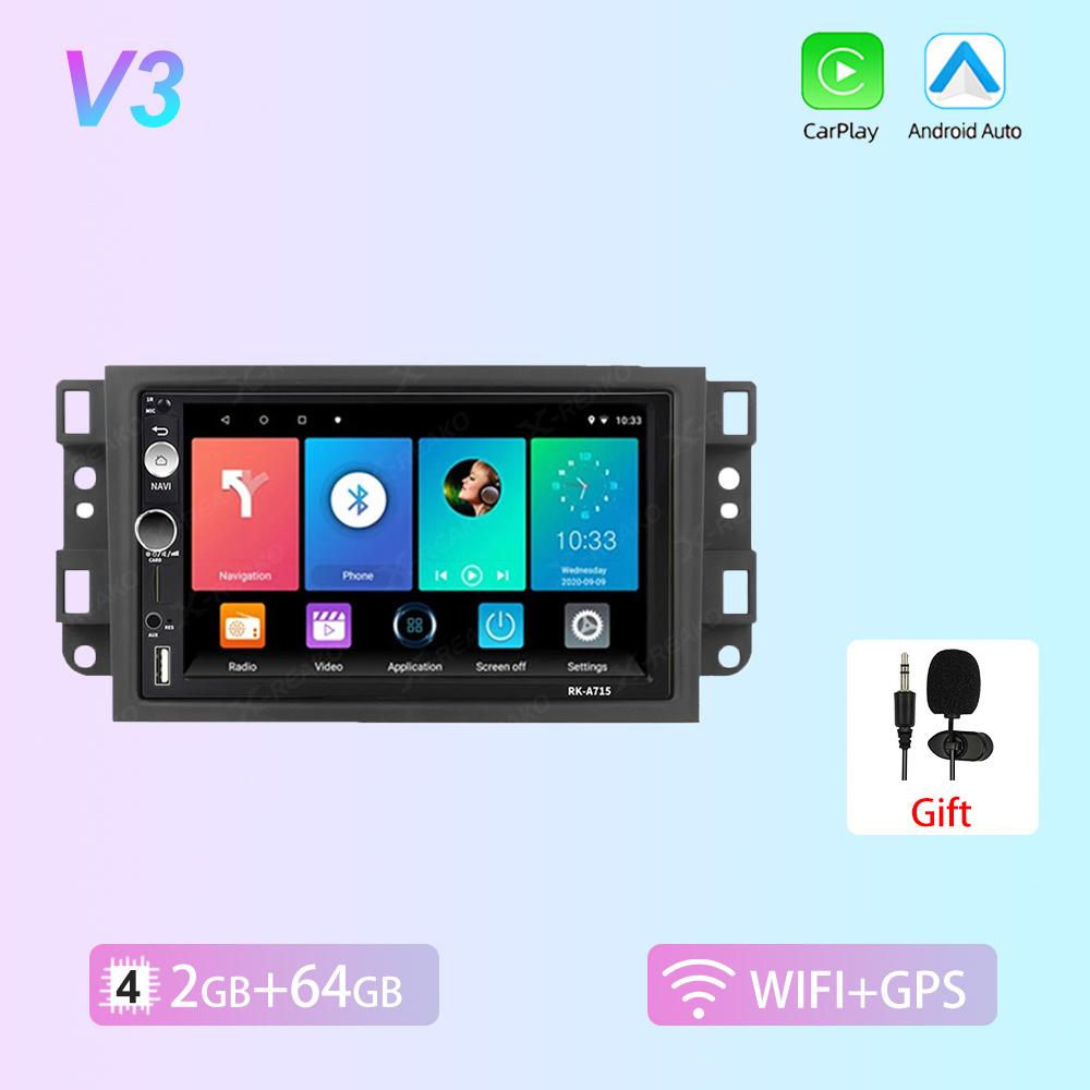 REAKOSOUND 7 дюймов Android для Chevrolet Captiva Aveo Lova Gentra Epica автомобильное радио Carplay мультимедийный видеоплеер навигация GPS