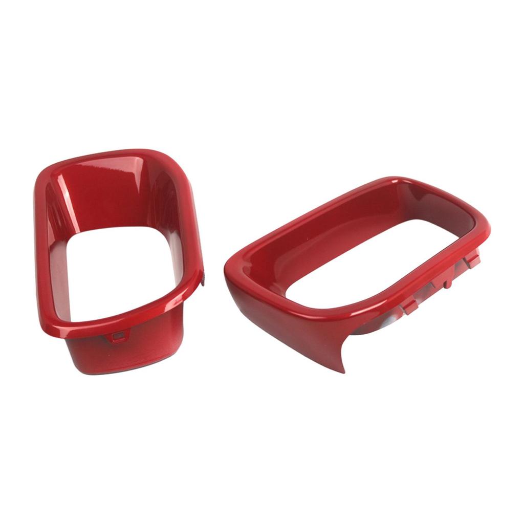Car Front Bumper Air Duct Cover Pair Red Plastic Grille Frame for Mini Cooper S F55 F56 F57 2014 to 2021