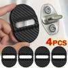 4PCS Car Door Lock Protective Covers Car Door Plastic Door Lock Cover Shock Absorption Noise Reduction Sound Insulation Stickers Sealing Patch Buffer