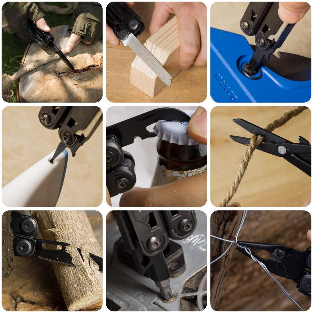 Многофункциональные плоскогубцы для использования на открытом воздухе, многофункциональный инструмент, мультипликатор, оснащенный функцией блокировки, резак, пила, драйвер, мера, открывалка для бутылок, чехол для файлов, в комплекте, для использования на открытом воздухе