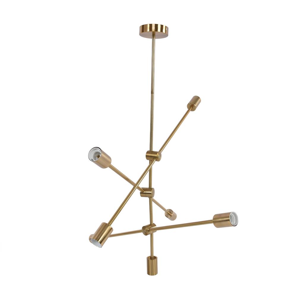 Подвесной светильник на 6 лампочек, геометрический стиль, уникальный дизайн, прочный, долговечный подвесной светильник