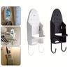 Wall Mount Ironing Board Holder Metal Hanger Heat-Resistant Strong Load-bearing Easy To Install Iron Holder Storage Rack