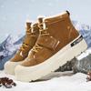 New High Top Men's Shoes Winter Cashmere Warm Two Cotton Outdoor Waterproof Non-slip and Cold Snow Boots Motorcycle Boots