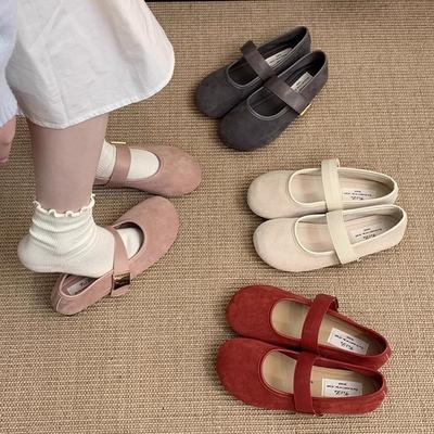 Маленькие одинарные туфли на плоской подошве женская обувь женская обувь весна и осень 2025 весна французские балетки Мэри Джейн вечерние туфли