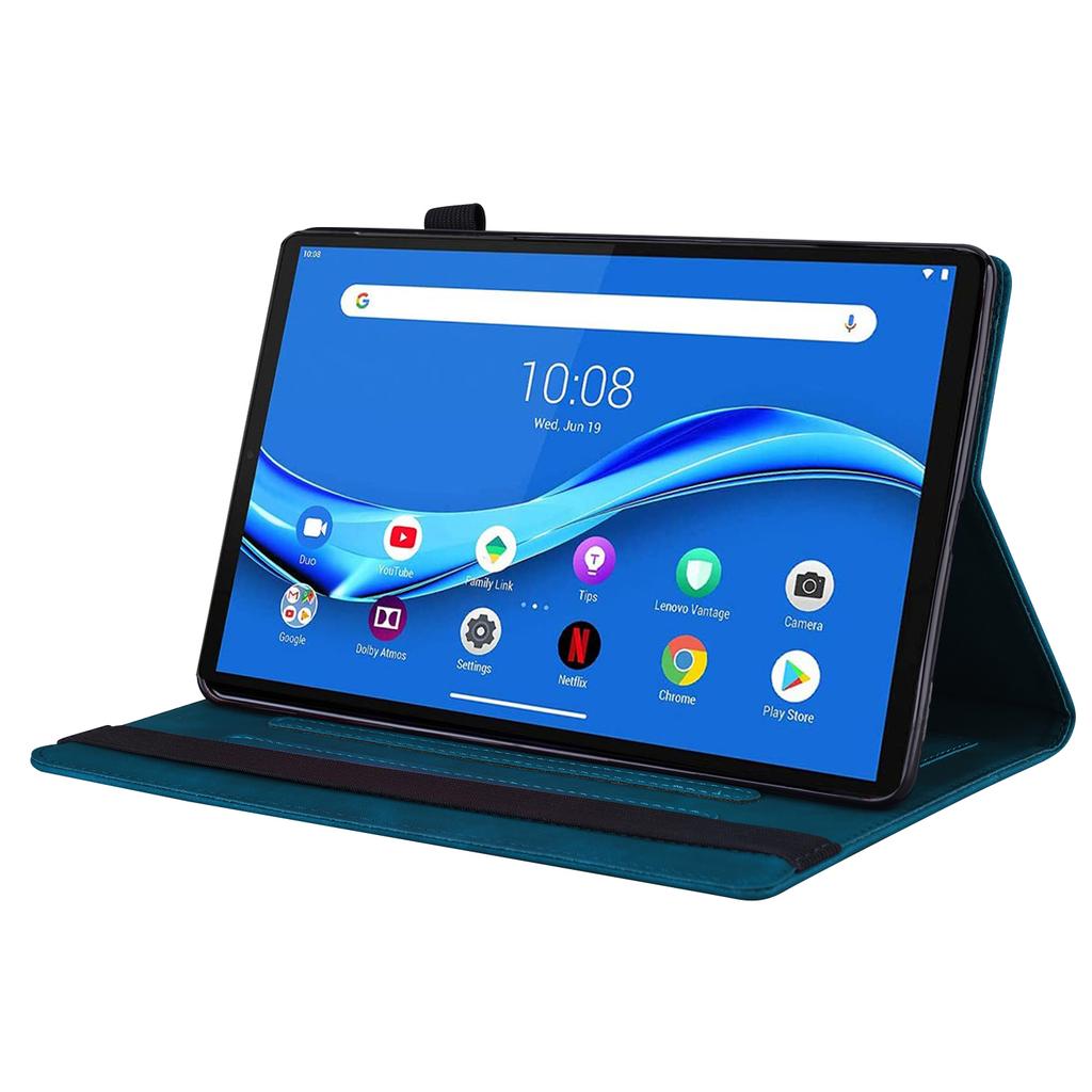 Для Lenovo Tab K10C/Tab E10C Чехол Защитный чехол-книжка из ПУ кожи для планшета с держателем для карт
