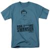 Parks And Rec Swanson Mens T Shirt Slate Officially Licensed