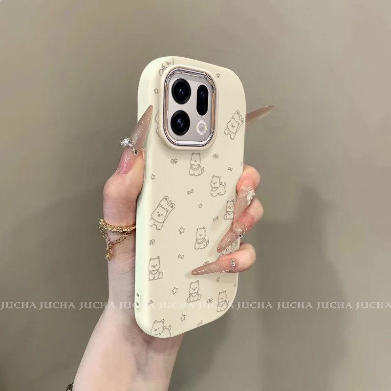 Применимо к чехлу для мобильного телефона oppofindx9pro мультяшный корейский x8ultra продвинутое ощущение противоударная линия звездный щенок