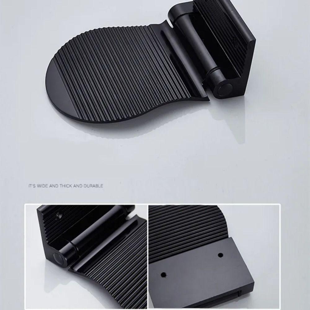 Aluminum Zinc Zinc Alloy Bathroom Pedals Wall Mounted Shower Footstool Stable Shower Foot Rest  Shaving