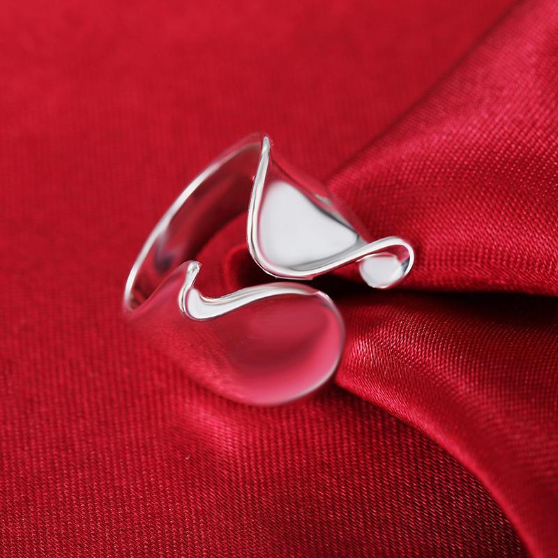 925 Silver Smooth Open Rings For Women Party Jewelry Gifts 2022 New