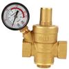 DN15 Water Pressure Regulator NPT 1/2 Inch Adjustable Brass Reducer with Gauge M
