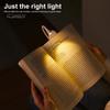 Clip Book Light with Flexible Hose Stepless Dimmable Rechargeable Eye-caring Pocket-sized LED Reading Lamp for Student
