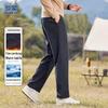 ROMON Men's Casual Antimicrobial Thickened Straight-Leg Pants