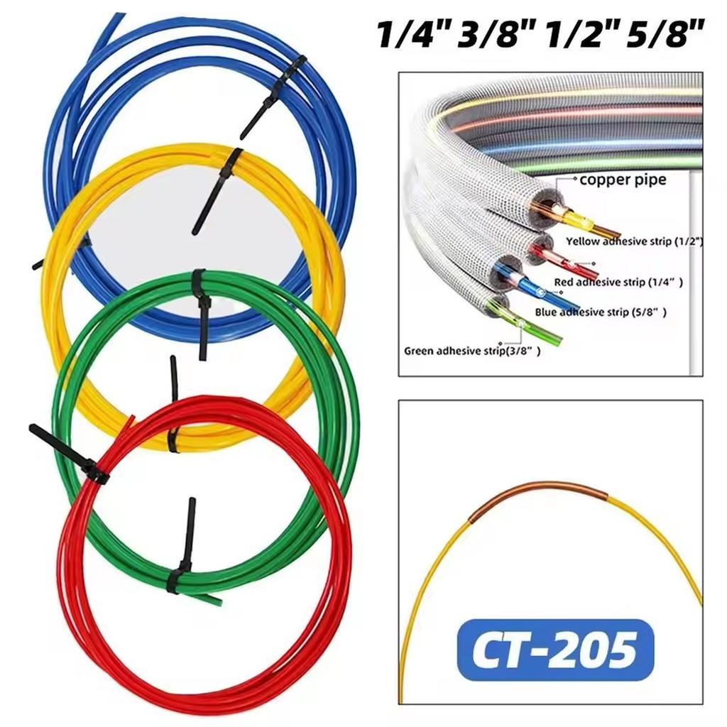 1 шт. 1/4" 3/8" 1/2" 5/8" Гибочная труба Полоса PE Пластик CT-205 Защита медной трубы - Деформация 4 метра