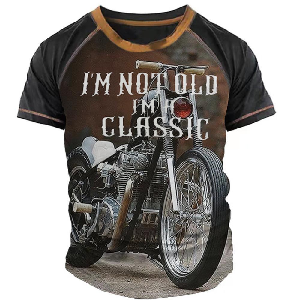 Винтажные мотоциклетные футболки для мужчин, летняя одежда, футболки с 3d графикой, уличная одежда, топы с короткими рукавами, мужские мотоциклетные рубашки, футболки
