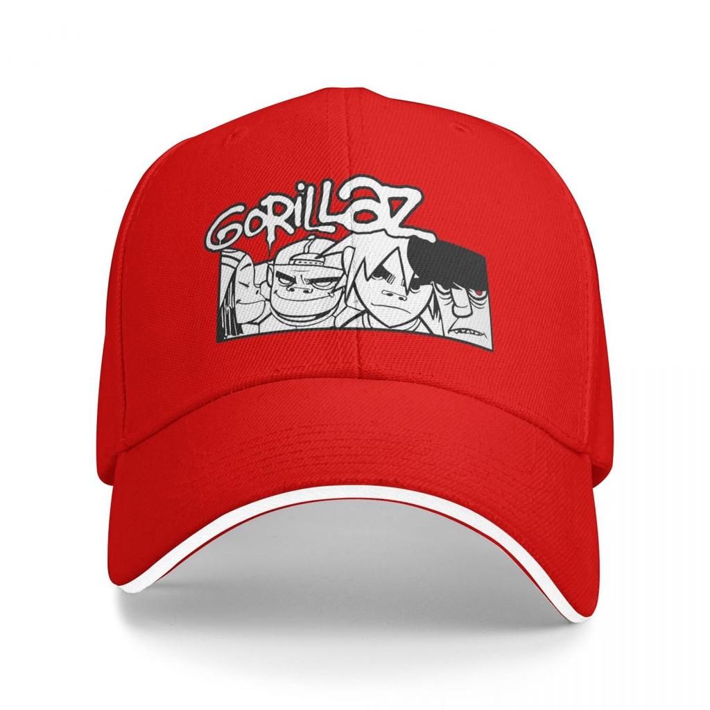 Gorillaz Панк-рок группа Бейсболки Snapback Кепки-бейсболки Дышащие Повседневные Кепки для улицы Унисекс