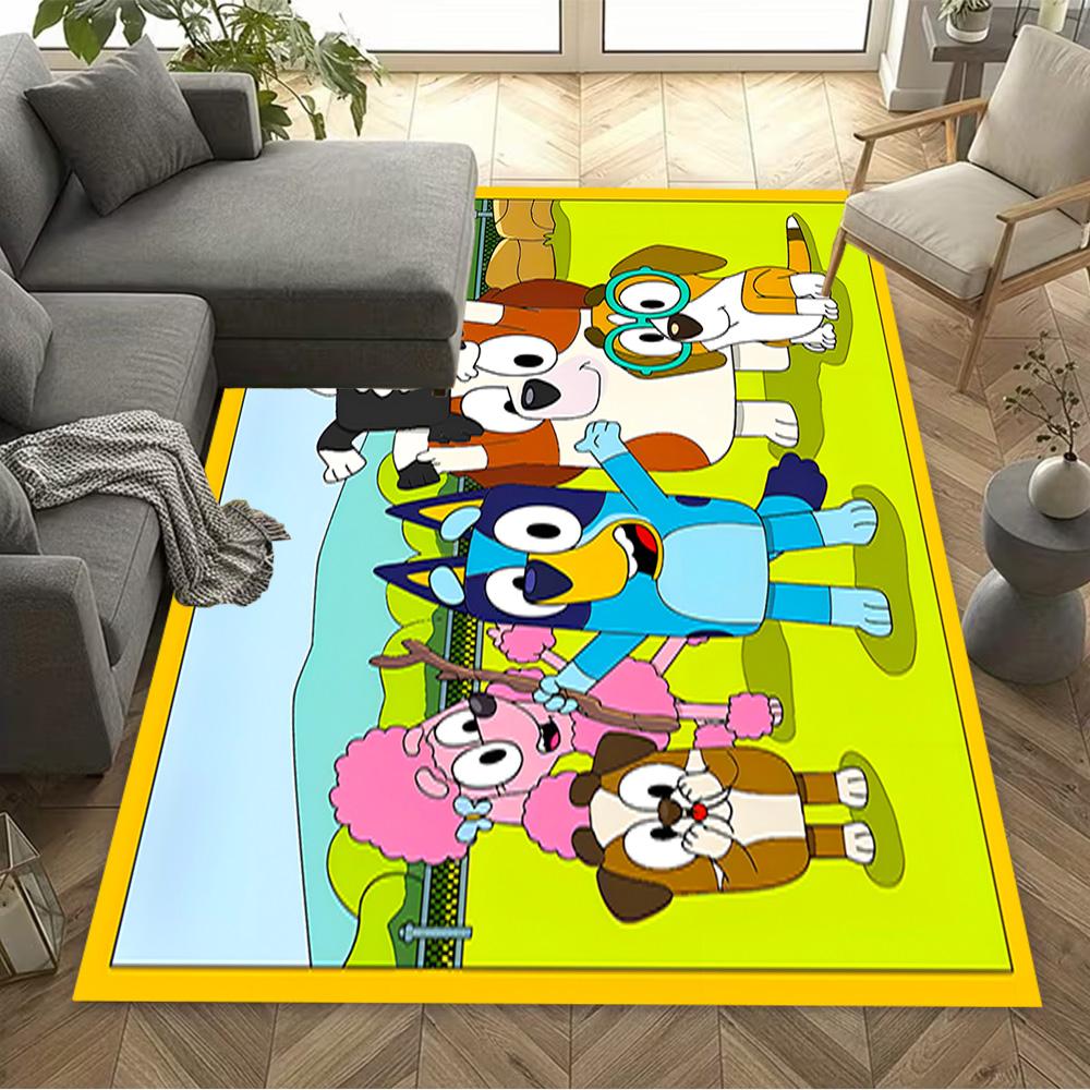 Bluey's Colorful Friends Carpet Perfect for Dormitory Decorate room Outdoor Kitchen Antislip Carpet Office home decor Perfect Gift for Friends & Famil