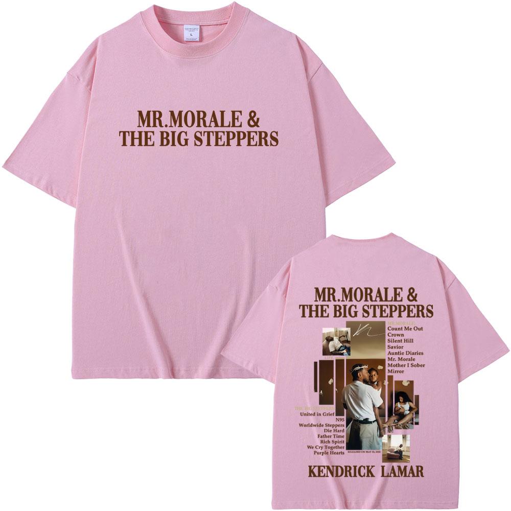 Футболка Kendrick Lamar Mr Morale & The Big Steppers Мужская Хип-хоп Мода Поп-музыка Футболки Мужские Повседневные Хлопковые Винтажные Футболки
