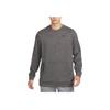Therma Training Sport Fleece Pullover Long Sleeve Sweatshirt Men Tops Charcoal-Black CU7272-071
