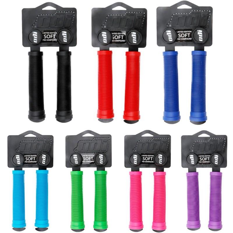 ODI Silicone Bicycle Handlebar Grips Mountain Bike XC AM Downhill Fixed Gear Street Cycling Anti-Slip Ergonomic Grip Pair