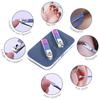 7PCS Colorful stainless steel nail clipper set, nail clipper, ear scoop, foot trimmer, beauty pliers, nail and nail repair tools