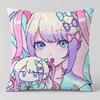 Игра NEEDY GIRL OVERDOSE Наволочка для подушки Короткая плюшевая наволочка Двусторонняя печать Моющаяся наволочка для диванной подушки Домашний декор Подарок