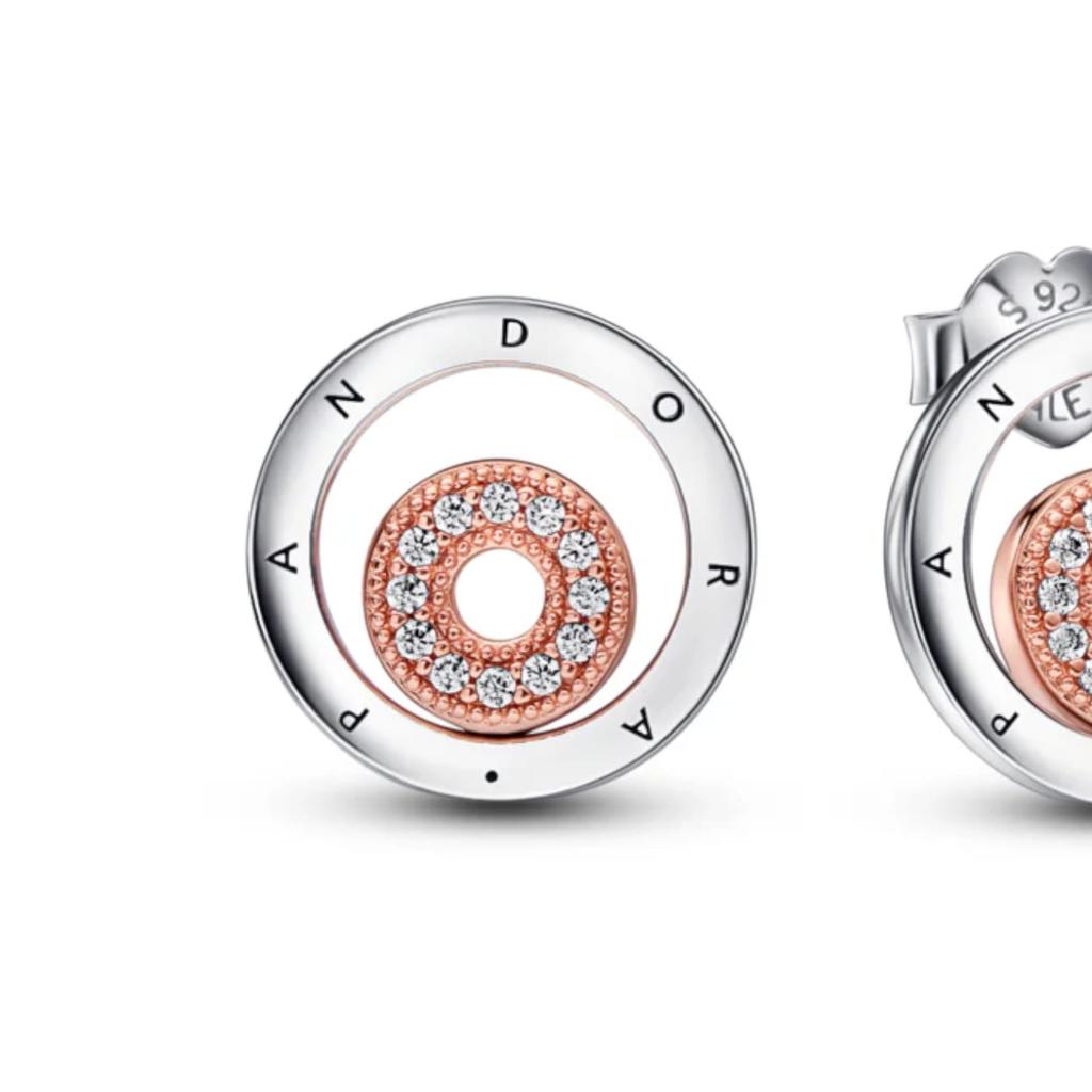 Pandora 925 Sterling Silver Stud Earrings Women's 282314C01