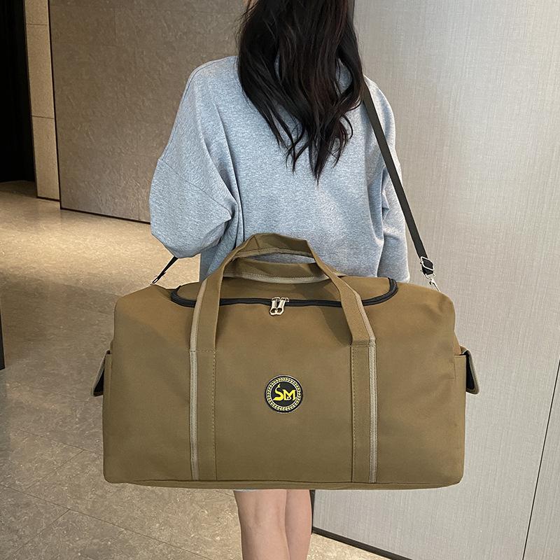 Большая вместимость, простой повседневный и досуговый, дорожная сумка с защитой от брызг воды, легкая багажная сумка, можно использовать для ручки-тележки