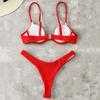 2 Pcs/Set Charming Bathing Suit Hot Sleeveless Sexy Backless Women Swimsuit for Water Activity