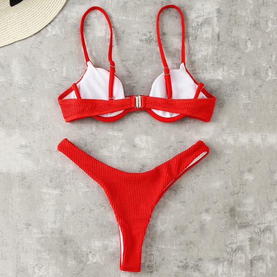 2 Pcs/Set Charming Bathing Suit Hot Sleeveless Sexy Backless Women Swimsuit for Water Activity